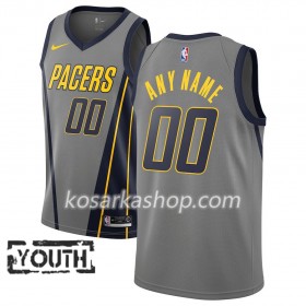 Dres Indiana Pacers Prilagođeni Nike 2018-19 City Edition Siva Swingman - Dječji